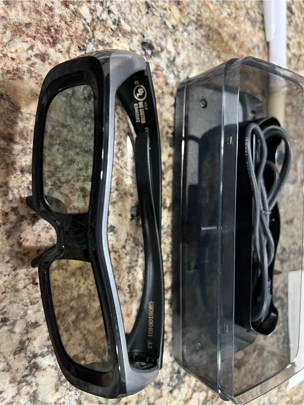 3D Active Shutter Glasses - Black
